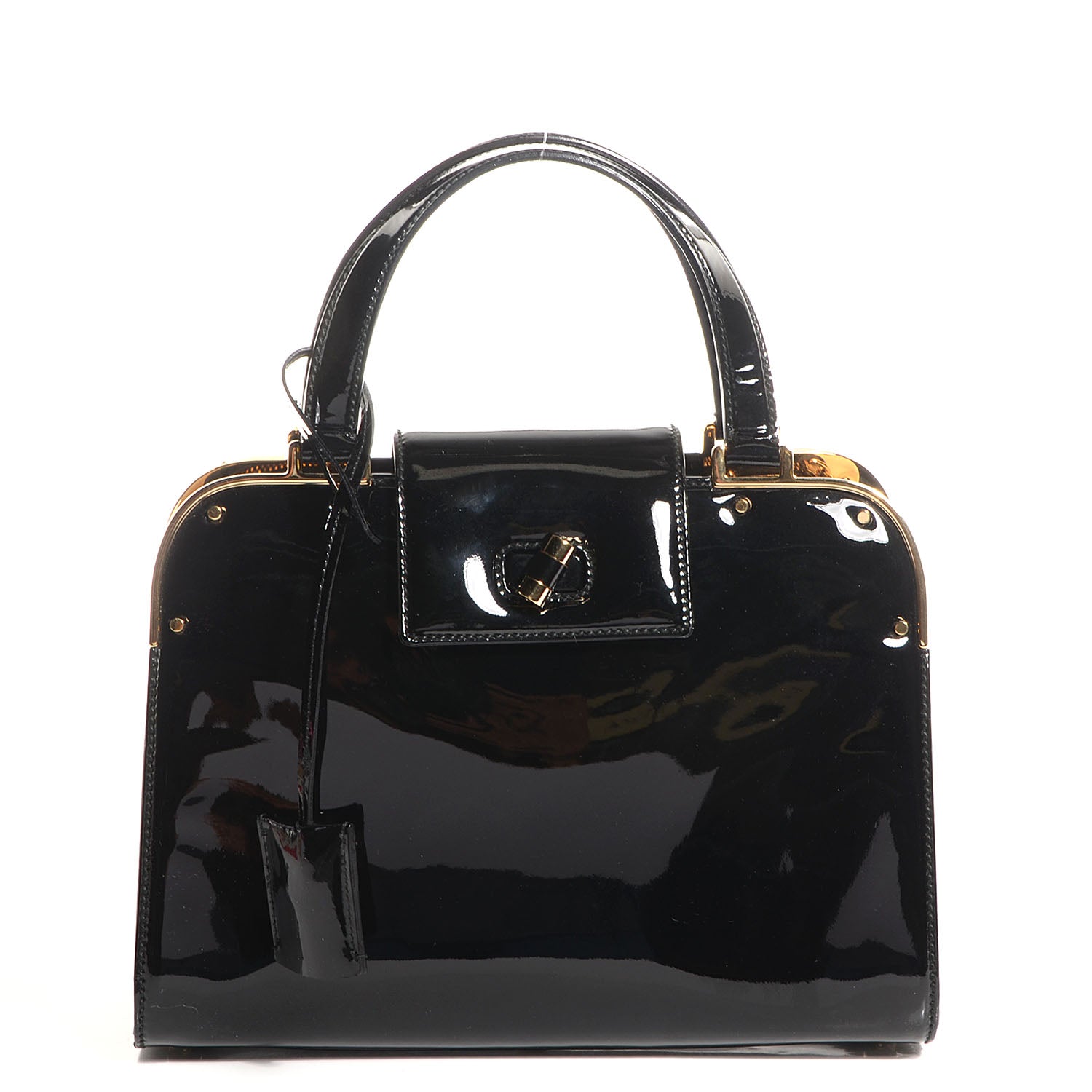 Saint Laurent Patent Small Uptown Black 1 of 8