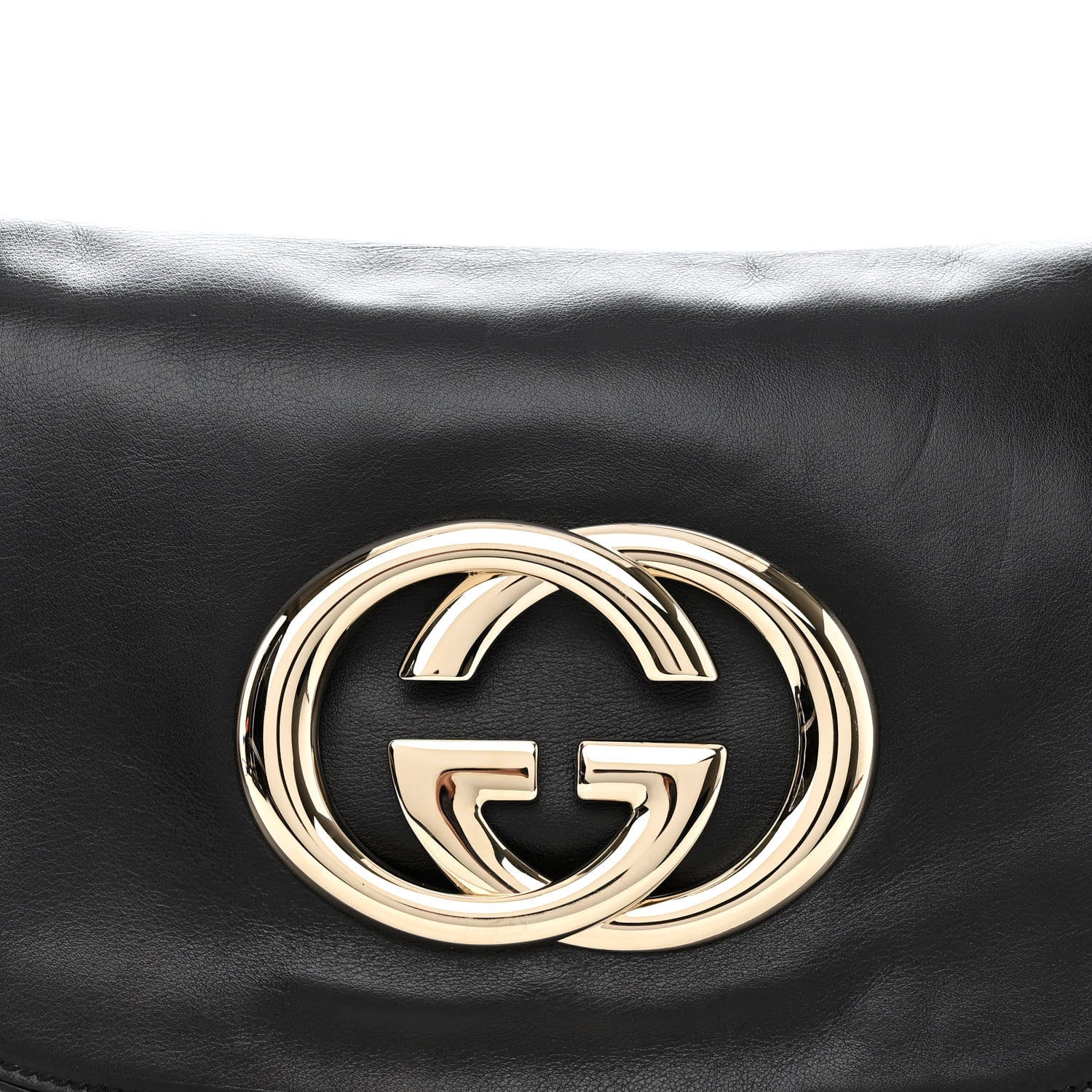 Gucci Calfskin Small Britt Shoulder Bag Black 7 of 9