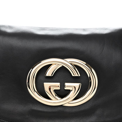 Gucci Calfskin Small Britt Shoulder Bag Black 7 of 9