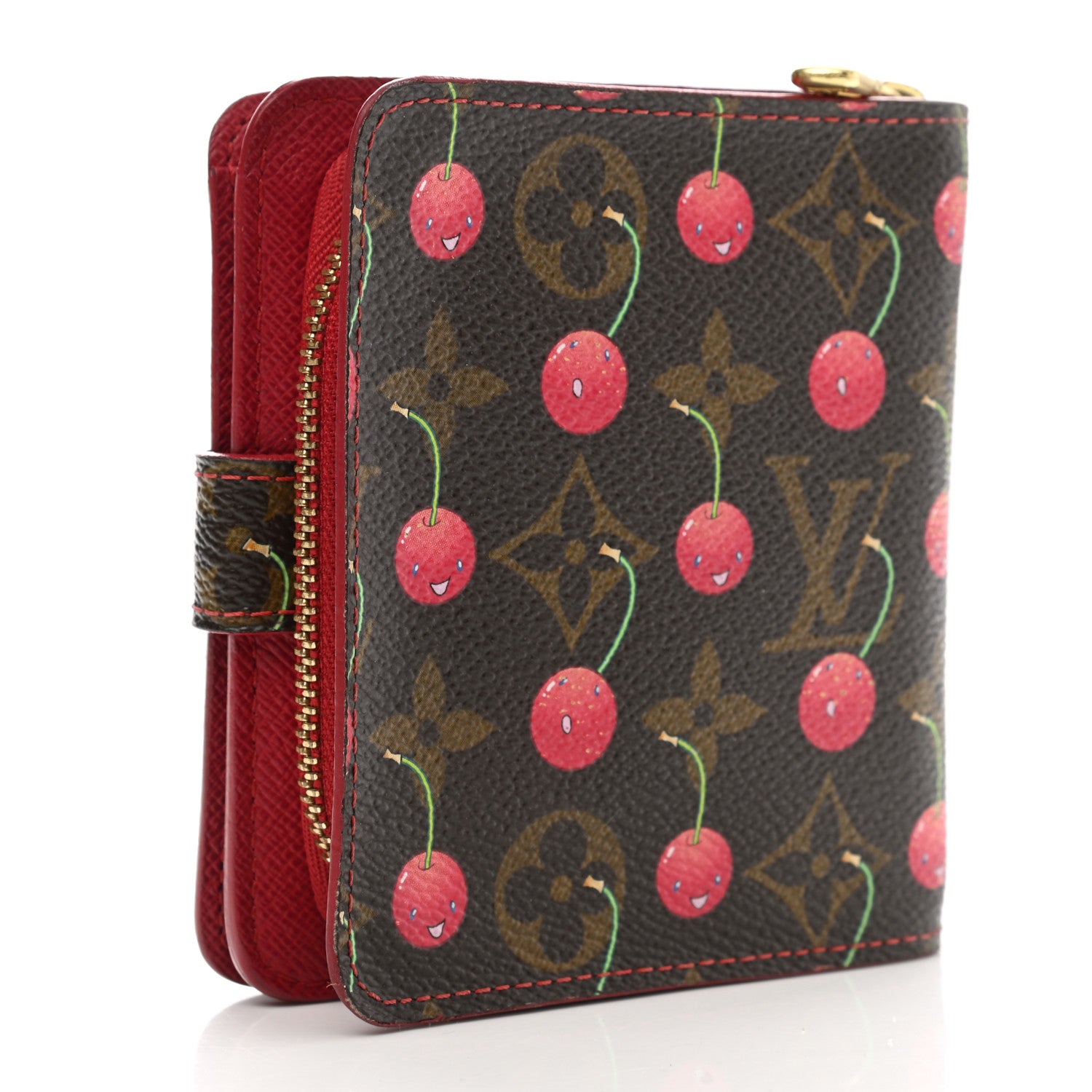 Louis Vuitton Monogram Cerises Compact Zippe Wallet 4 of 10