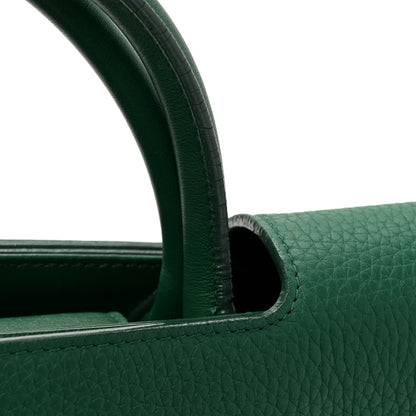 Christian Dior Grained Calfskin Diorever Flap Green 15 of 17
