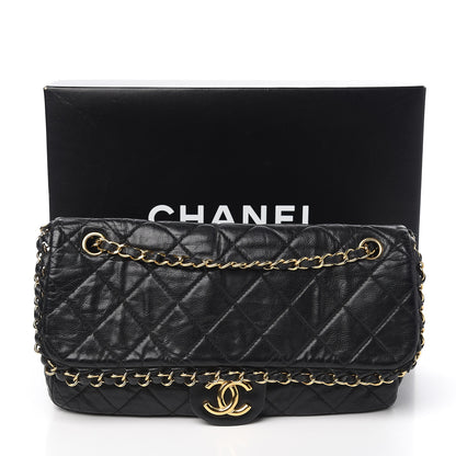 Chanel Calfskin Quilted Medium Chain Me Flap Black 11 of 11