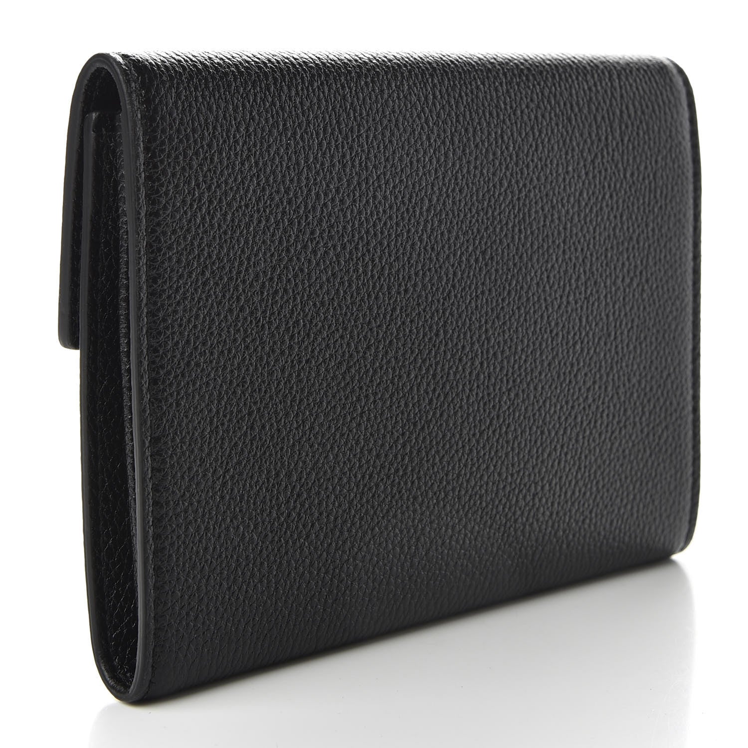 Gucci Grainy Calfskin Zumi Flap Card Case Black 3 of 7