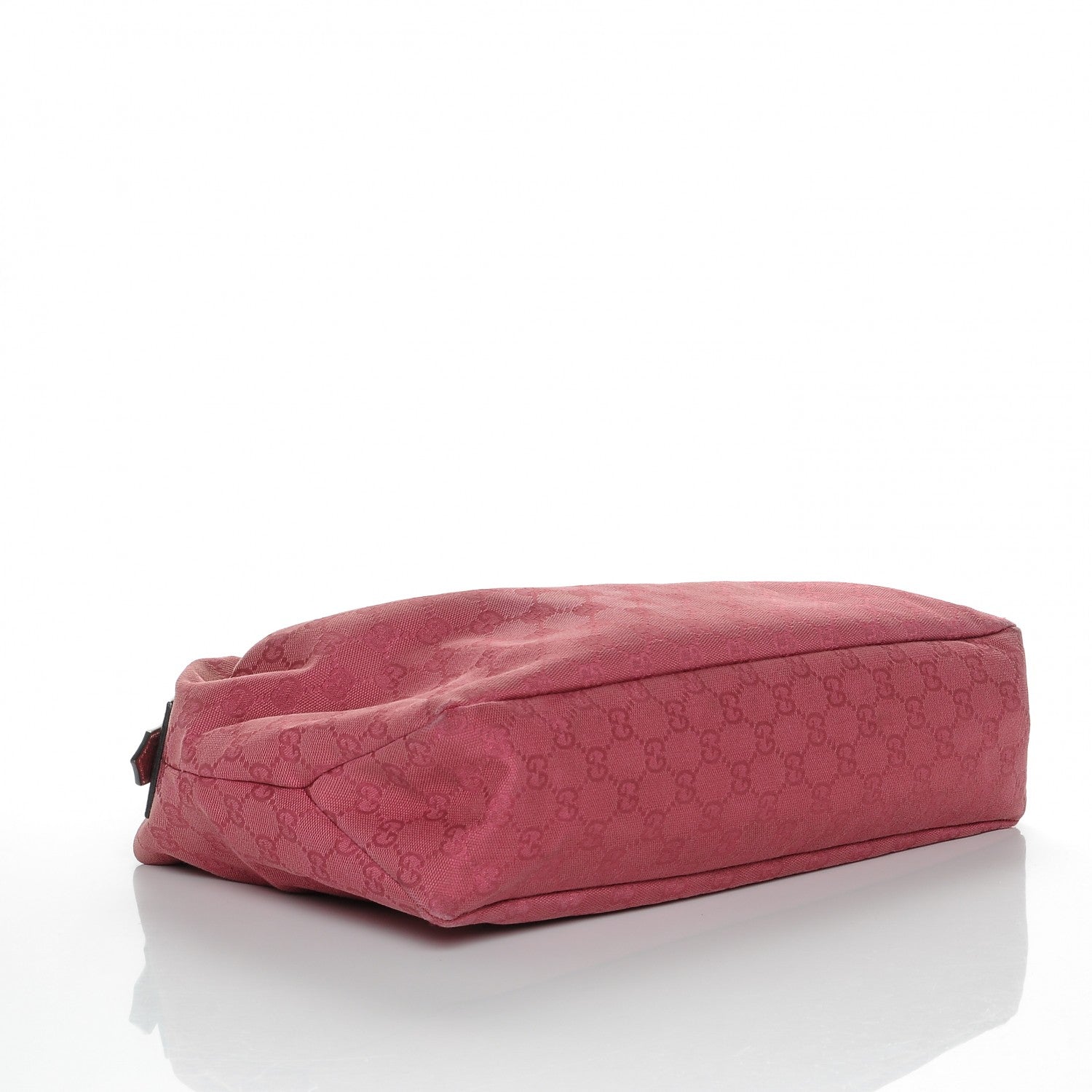 Gucci Monogram Medium Horsebit Chain Hobo Fuchsia 4 of 7