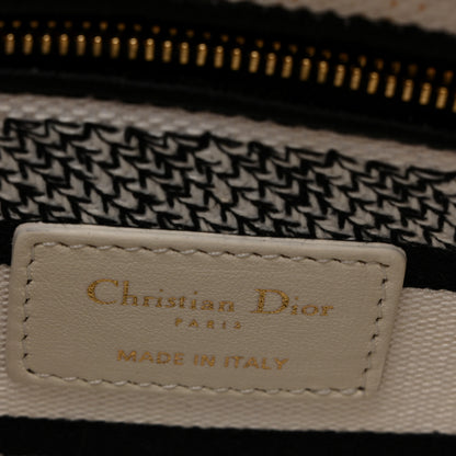 Christian Dior Canvas Embroidered Jardin Botanique Medium Lady D-Lite White Multicolor 6 of 12
