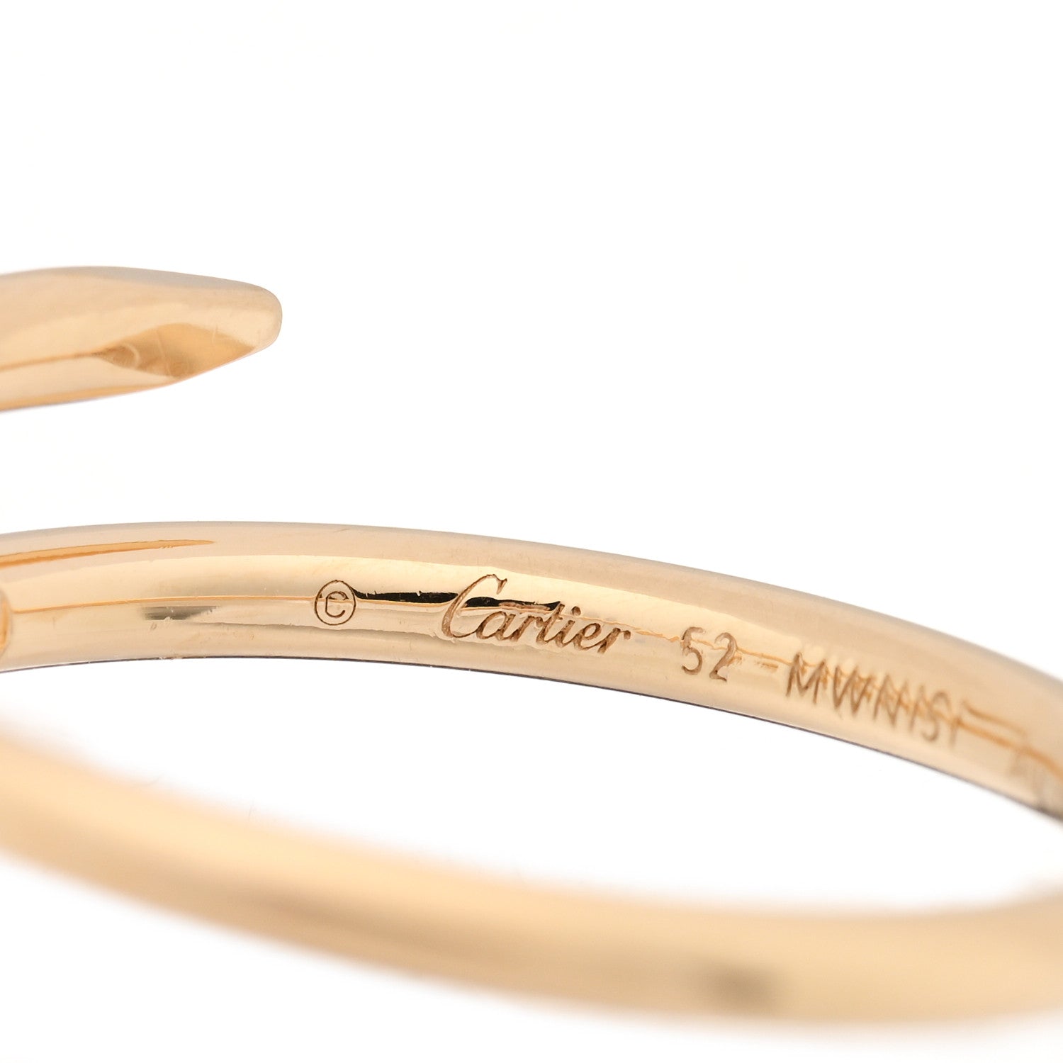 Cartier 18K Yellow Gold Small Juste Un Clou Ring 52 6 4 of 5
