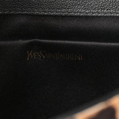 Saint Laurent Pony Hair Leopard Print Y Ligne Clutch 6 of 8