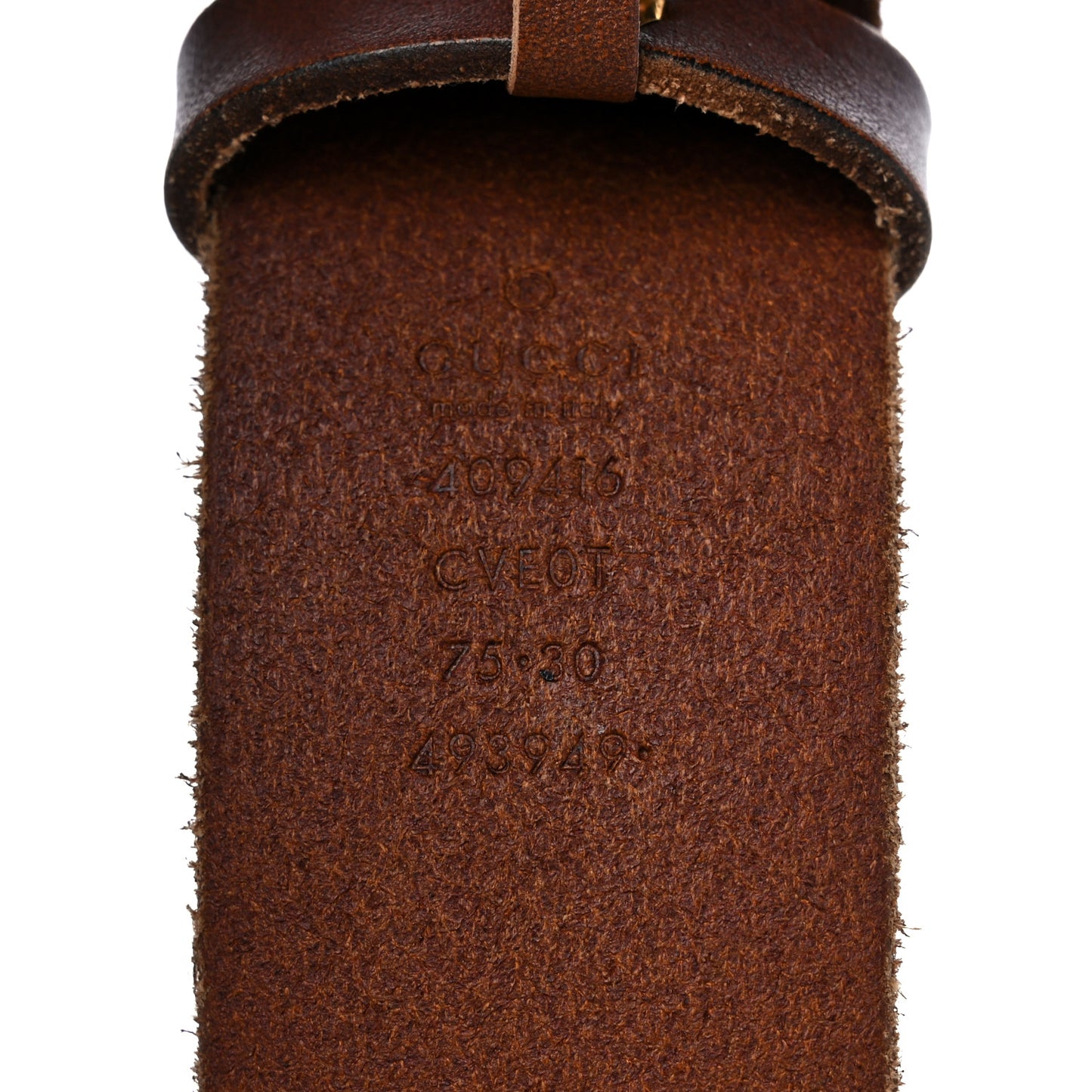 Faded Calfskin Double G 40mm Belt 75 30 Cuir