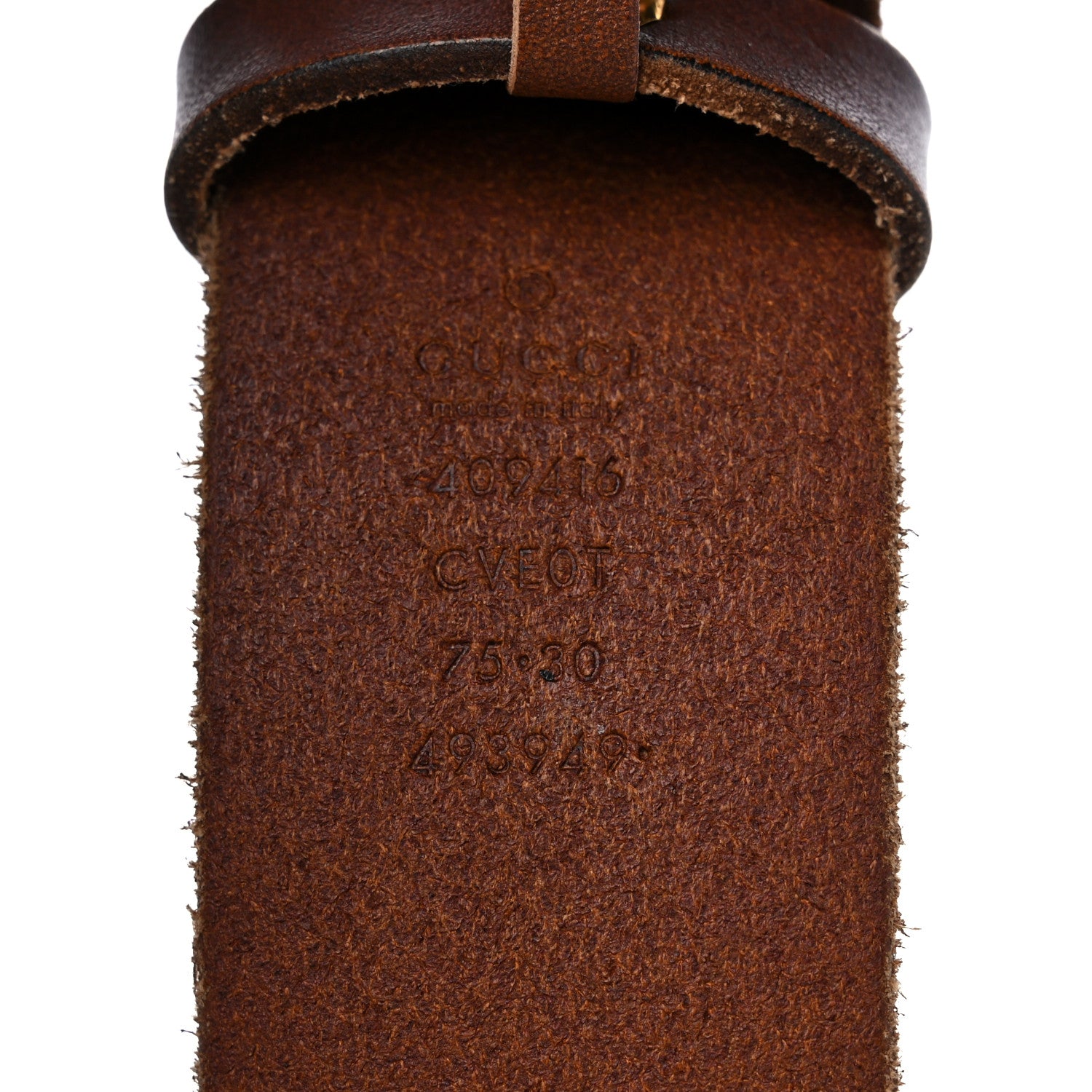 Gucci Faded Calfskin Double G 40mm Belt 75 30 Cuir 3 of 8