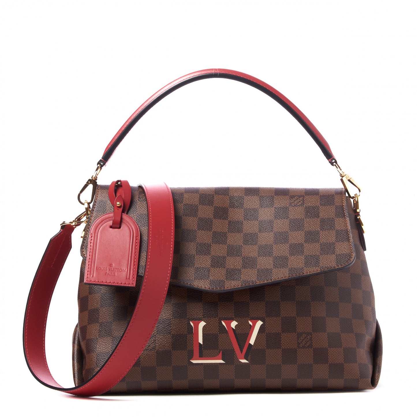 Damier Ebene Beaubourg MM Scarlet