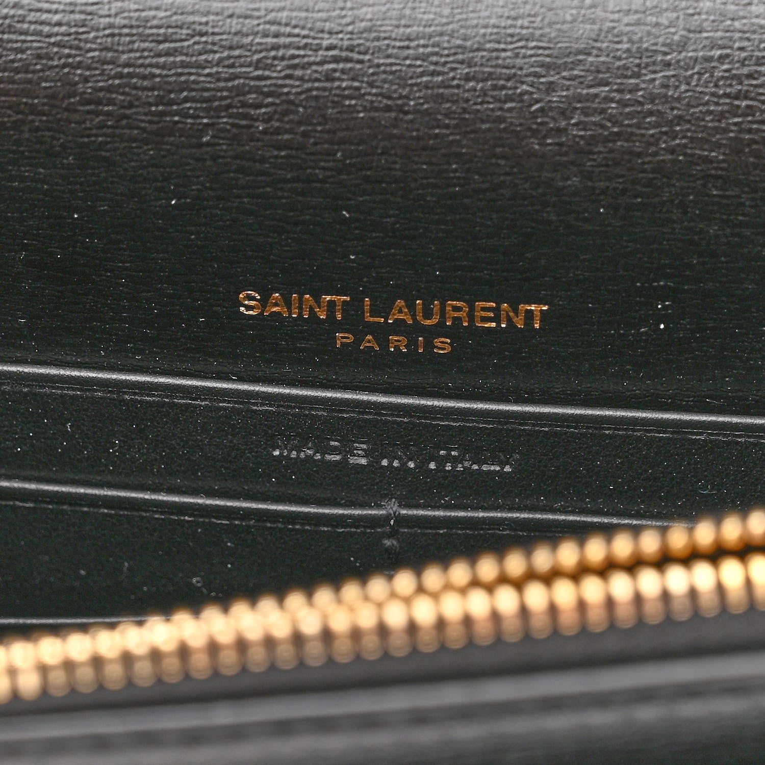 Saint Laurent Calfskin Monogram Sunset Chain Wallet Black 6 of 9