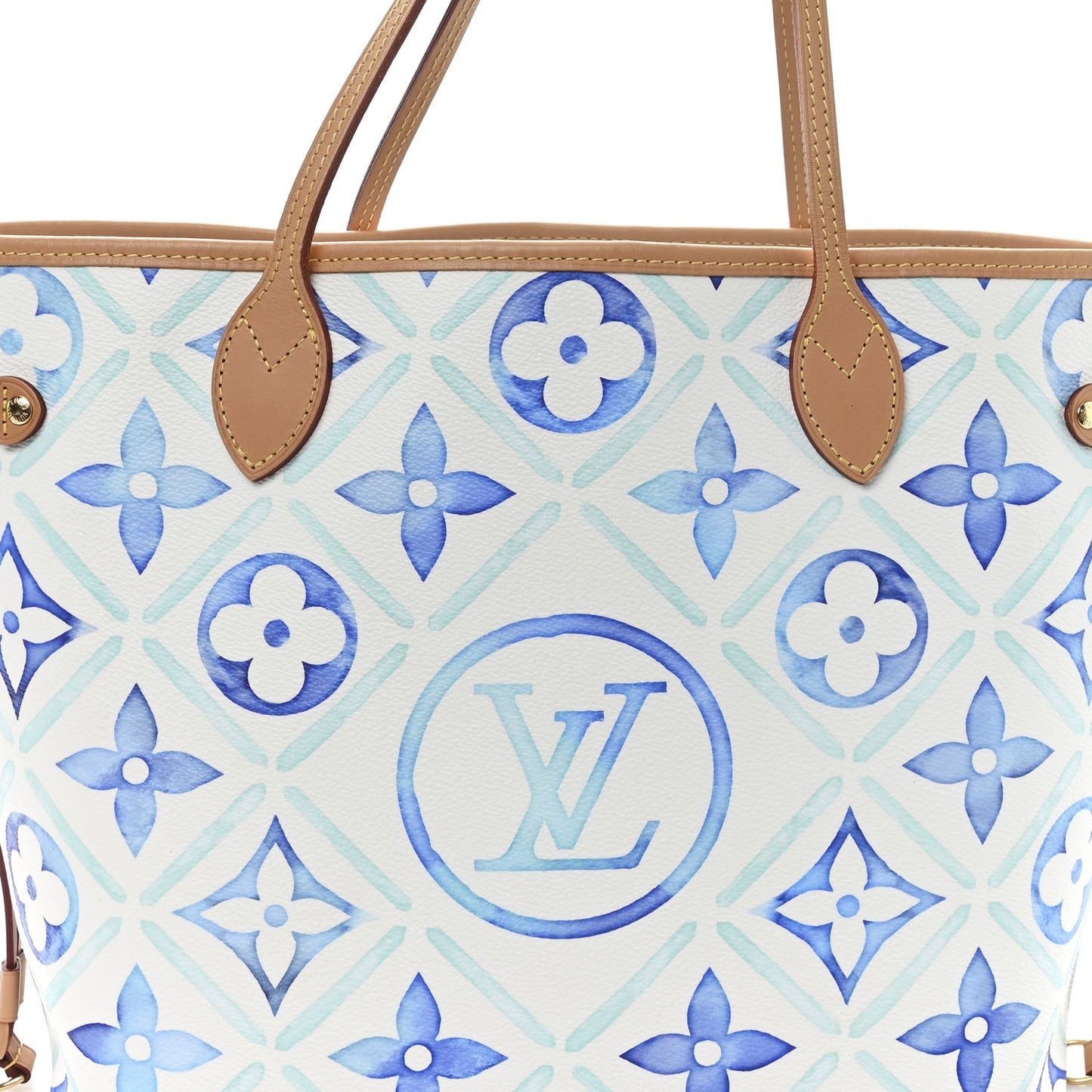 Monogram Tiles By The Pool 2.0 Neverfull MM Lagoon Blue