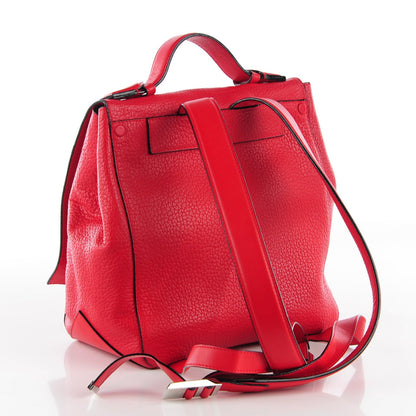 Proenza Schouler Pebbled Calfskin PS Courier Backpack Red 3 of 7