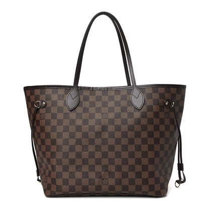 Louis Vuitton Damier Ebene Neo Neverfull MM Rose Ballerine 1 of 8