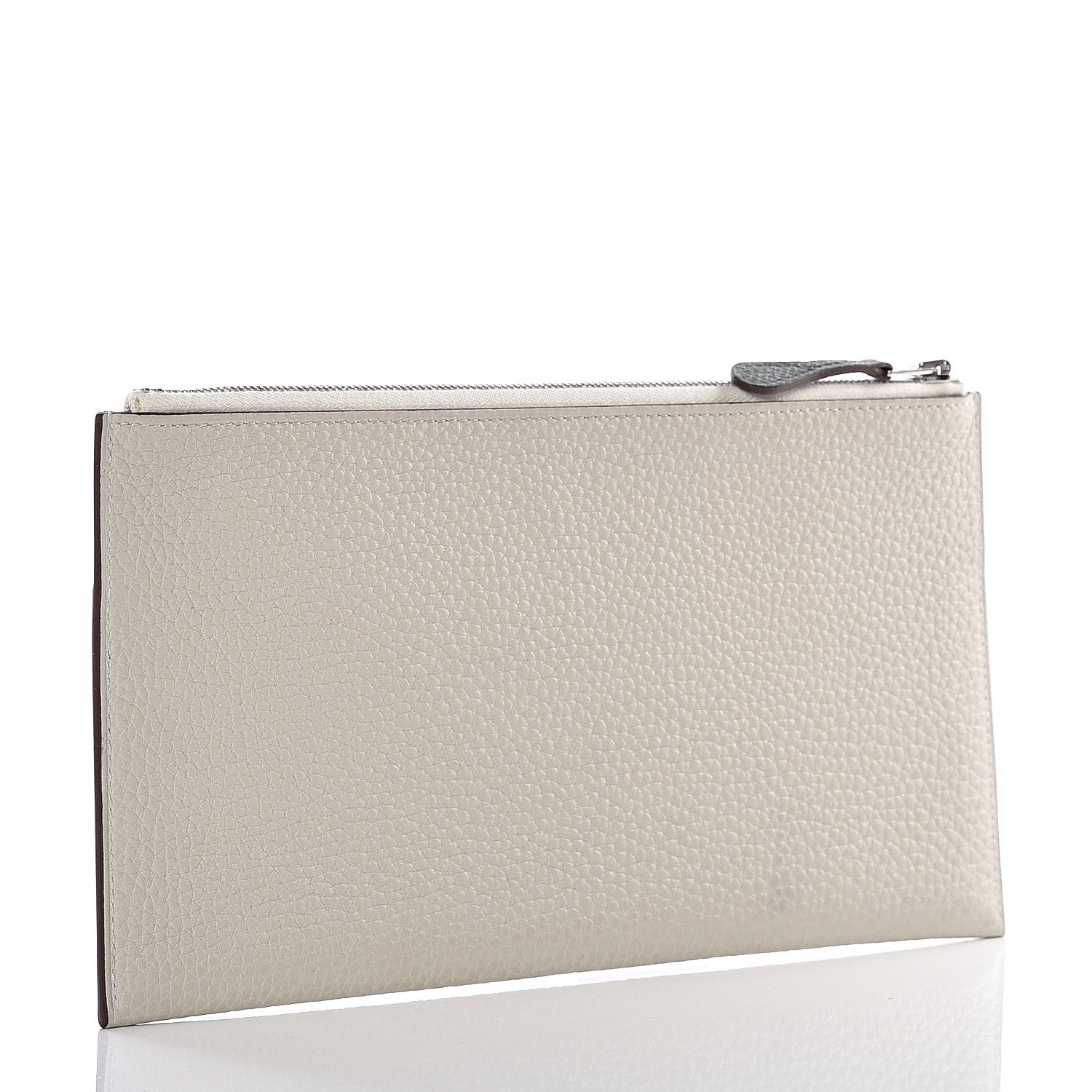 Hermes Togo Epsom Rooroo Pouch Craie Vert Amande Gris Pearl 2 of 10