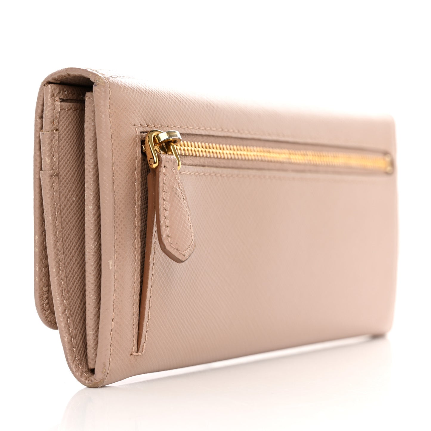 Saffiano Bow Continental Wallet Cammeo