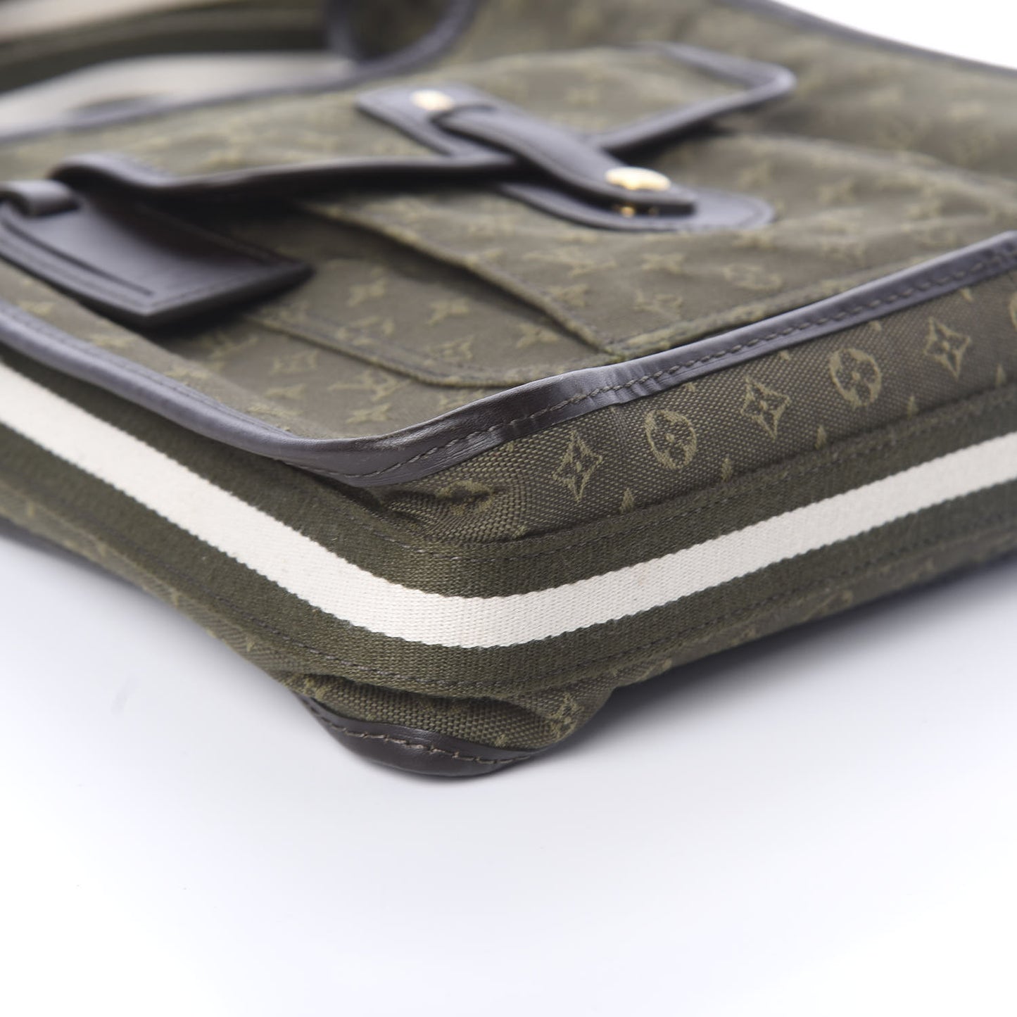 Mini Monogram Besace Mary Kate Kaki
