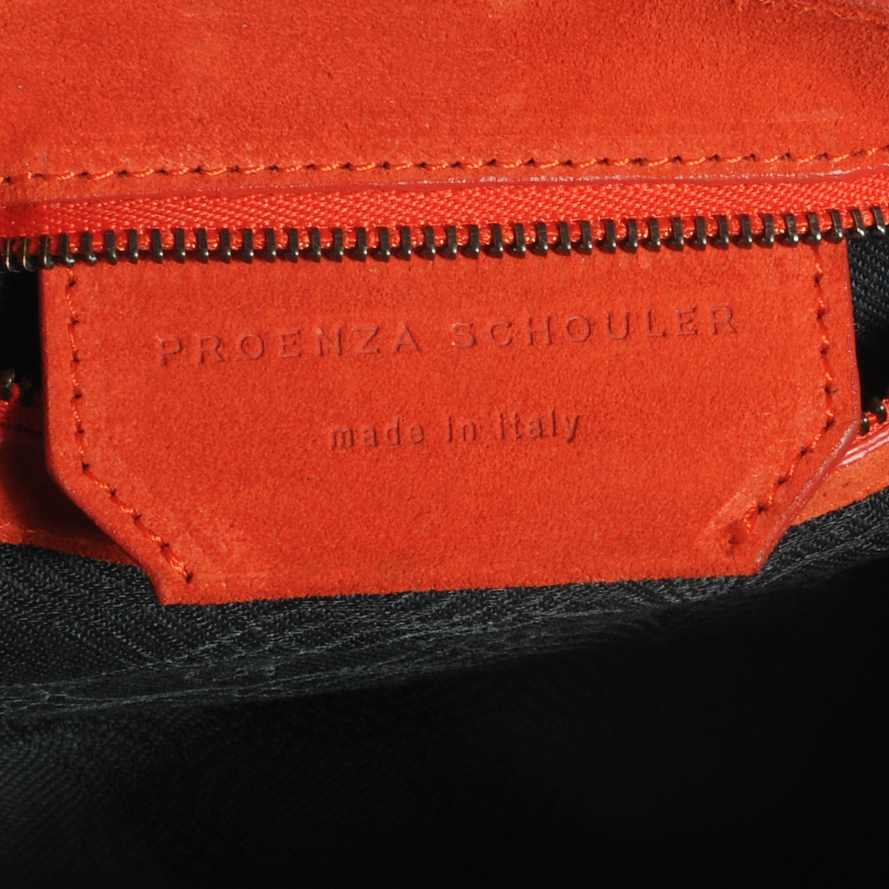 Proenza Schouler Suede PS1 Mini Pouch Messenger Bag Orange 7 of 8