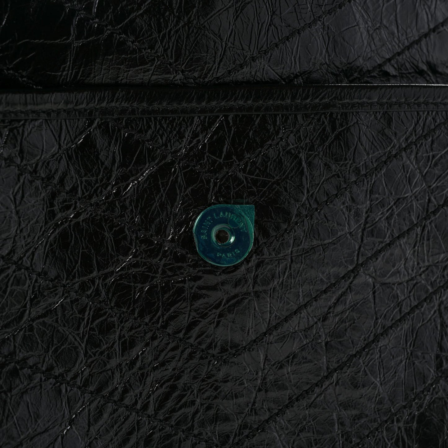 Crinkled Calfskin Matelasse Monogram Medium Niki Chain Satchel Black