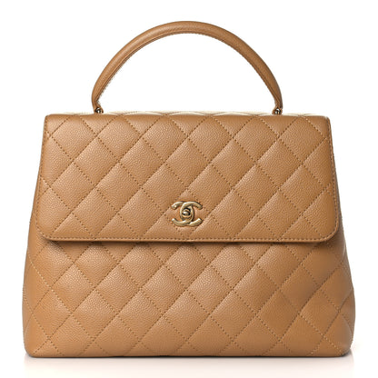 Chanel Caviar Quilted Jumbo Kelly Flap Beige 1 of 8