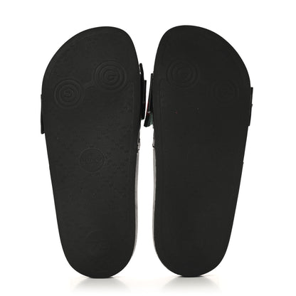 Gucci Satin Web Bow Slide Sandals 36 Black 5 of 8