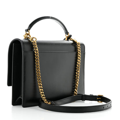 Saint Laurent Calfskin Monogram Sunset Chain Wallet Black 3 of 11