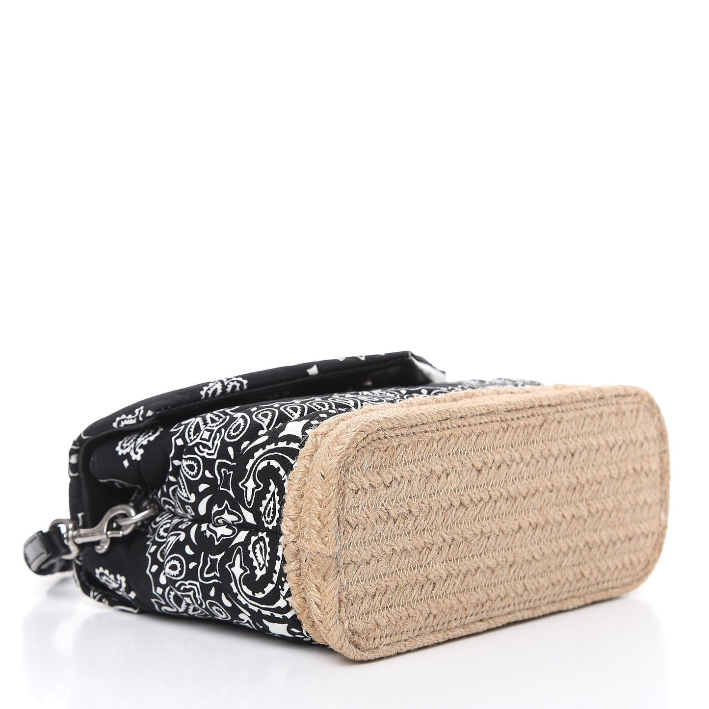 Cotton Bandana Y Quilted Monogram Toy Loulou Crossbody Bag Black White