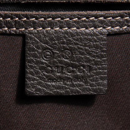 Gucci Crystal Monogram Dollar Calfskin Medium Joy Shoulder Bag Beige Ebony Testa Di Moro 6 of 7