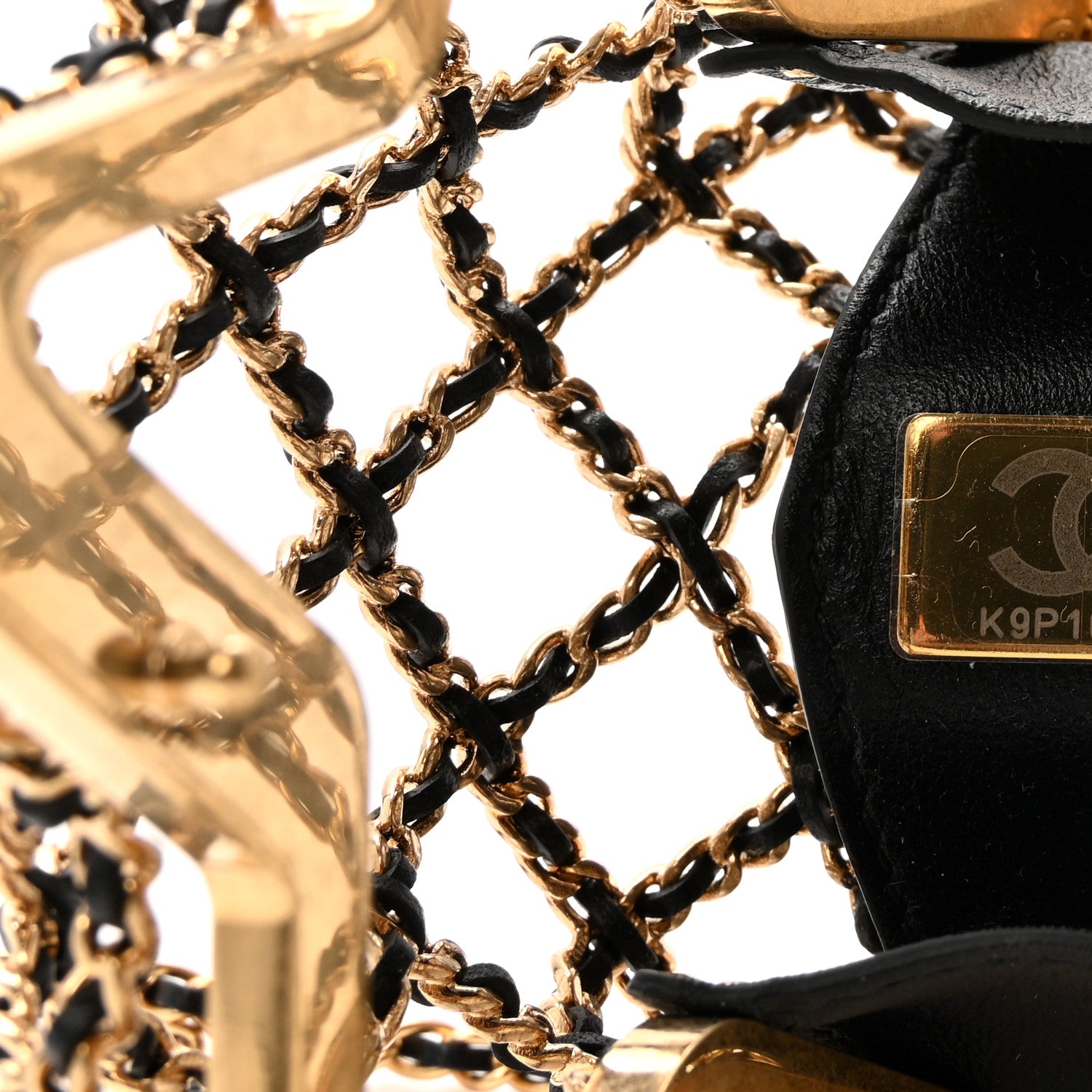 Chanel Metal CC Star Minaudiere Crossbody Gold Black 6 of 10