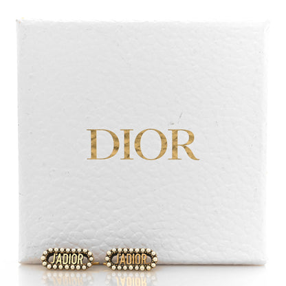 Christian Dior Pearl J'Adior Earrings Aged Gold 5 of 5