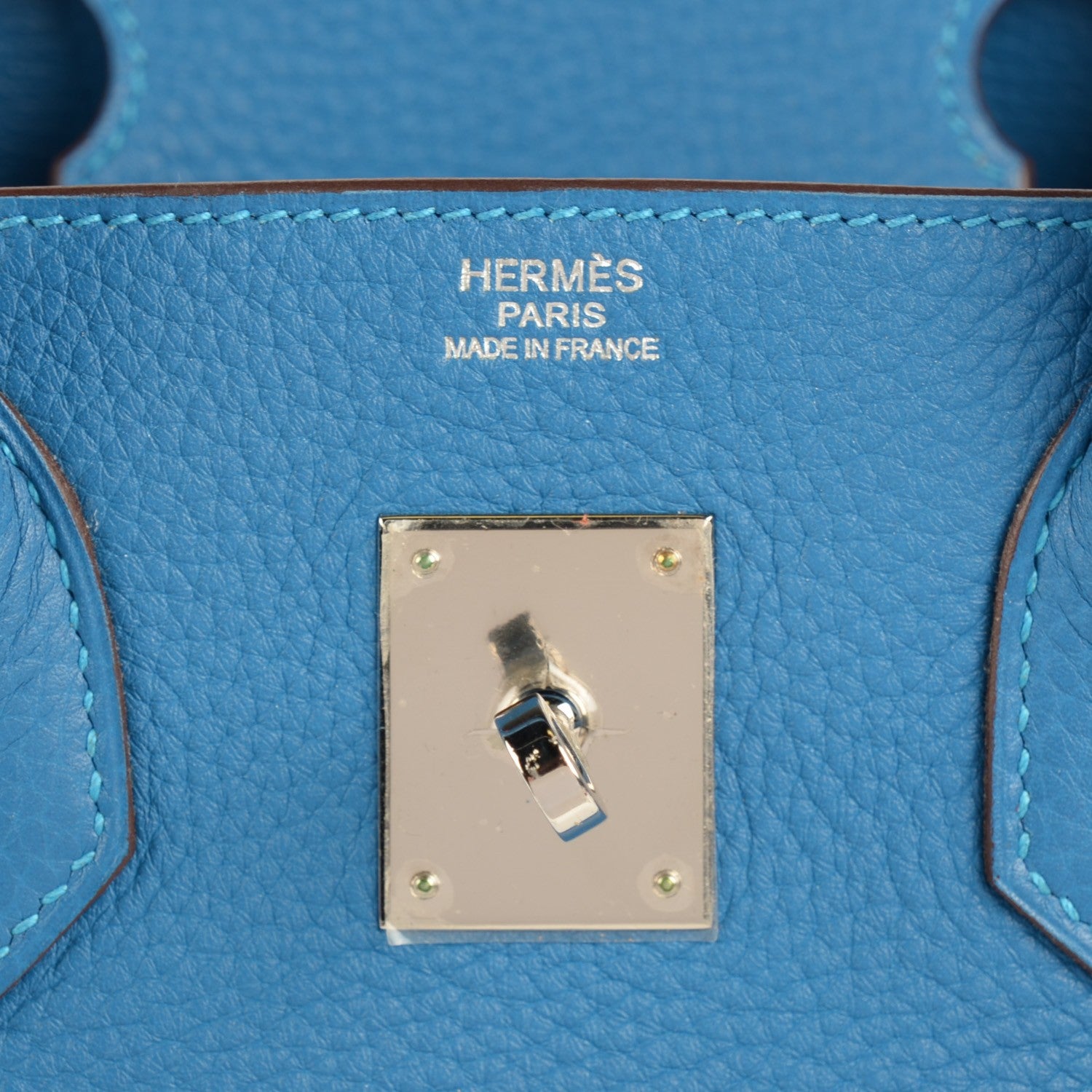 Hermes Taurillon Clemence Birkin 30 Mykonos 9 of 24