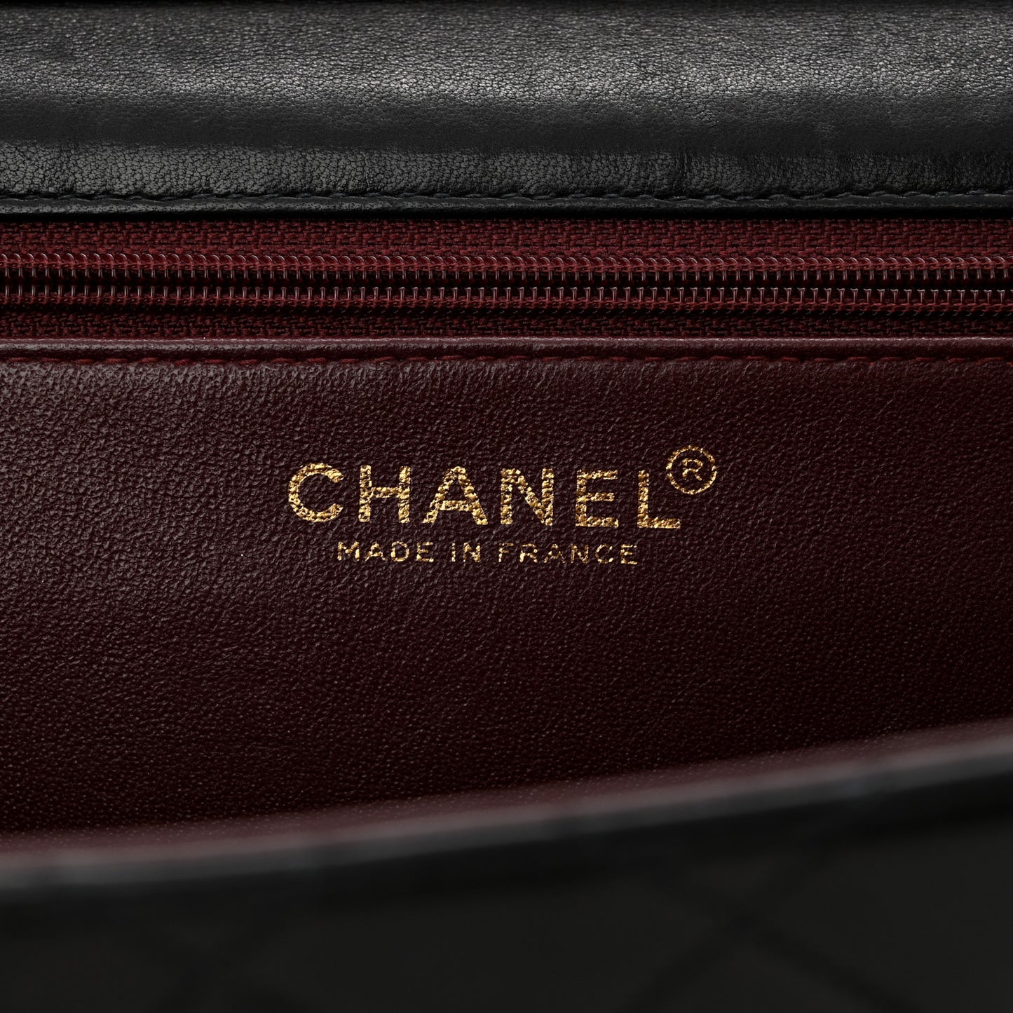 Lambskin Quilted Jumbo Single Flap Black