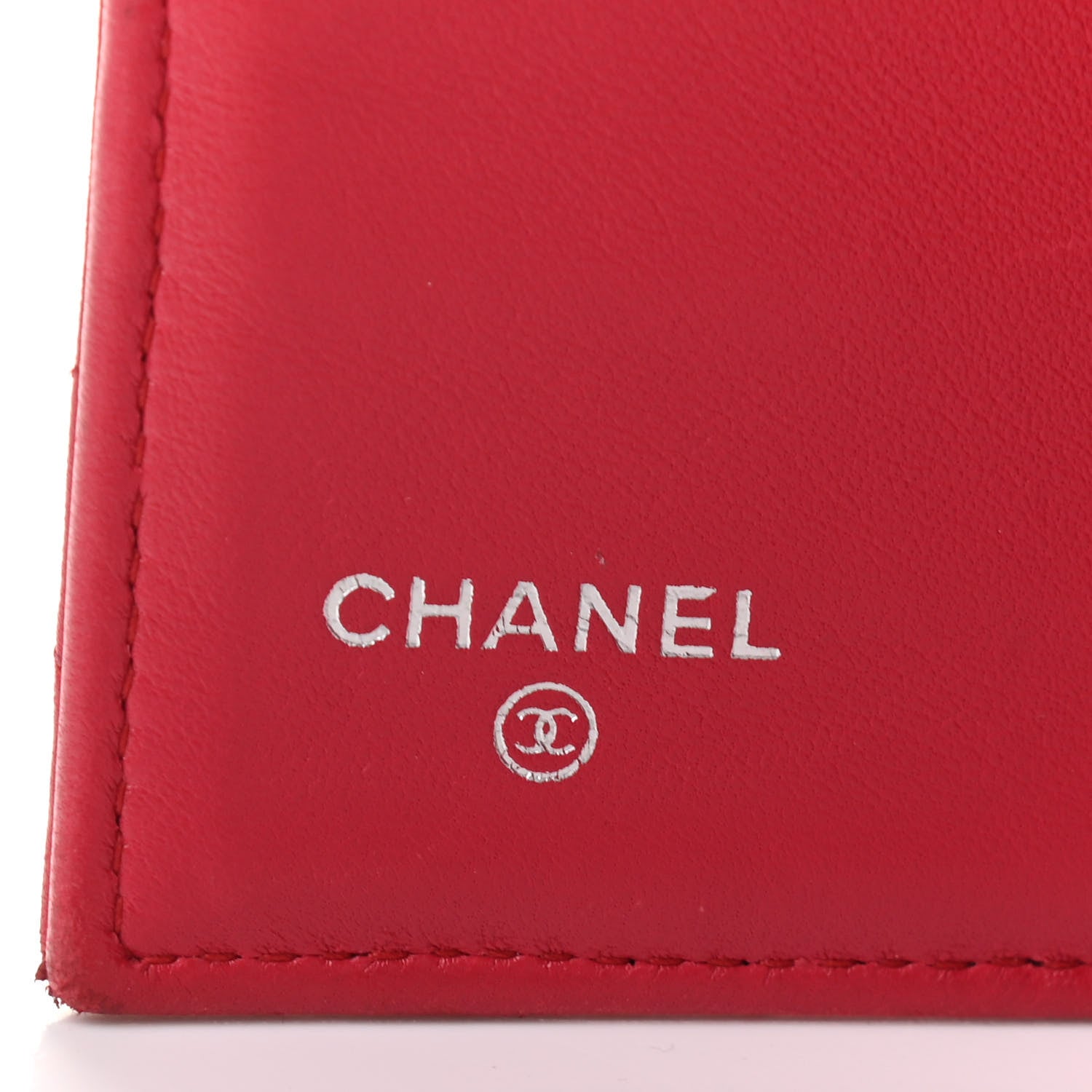 Chanel Lambskin Quilted Large Flap Wallet Dark Pink 6 of 14