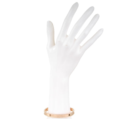 Van Cleef & Arpels 18K Rose Gold Perlee Signature Bangle Bracelet L 2 of 6