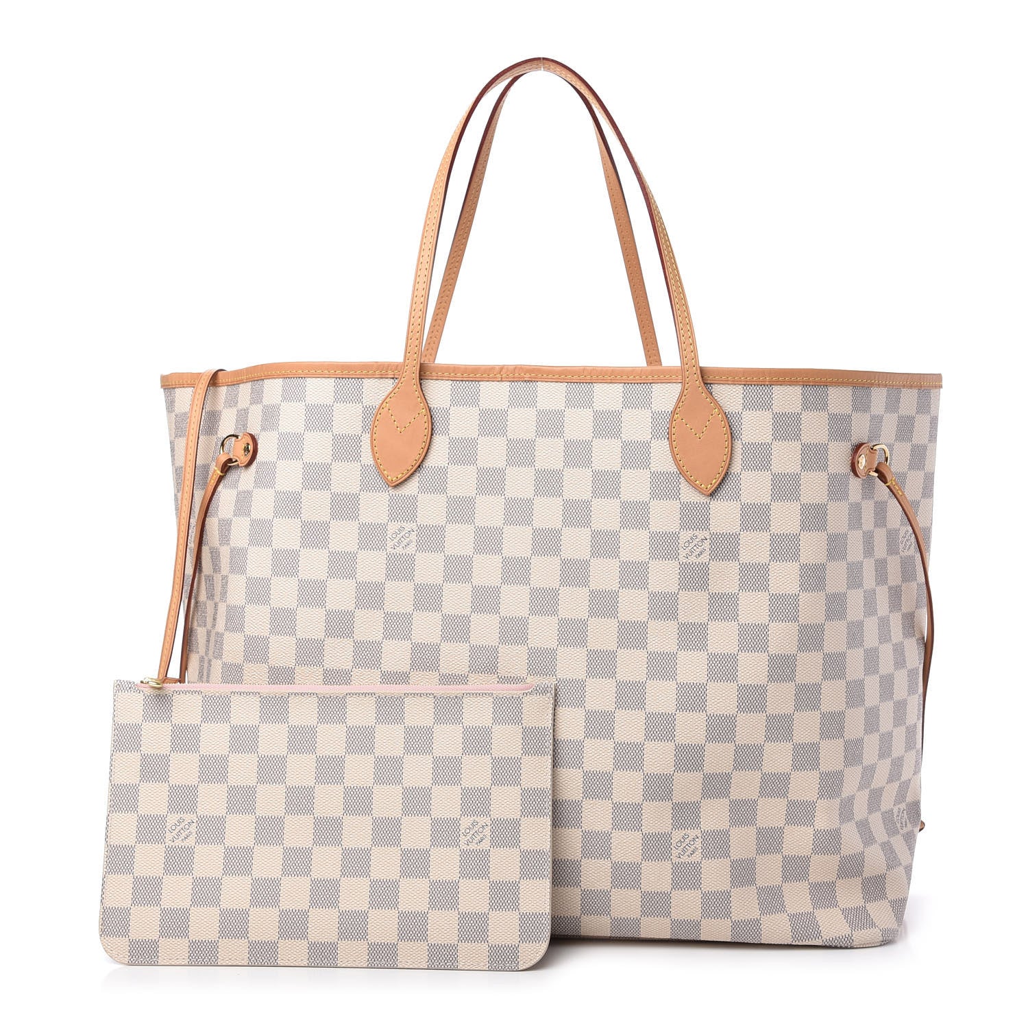 Louis Vuitton Damier Azur Neo Neverfull GM Rose Ballerine 1 of 12