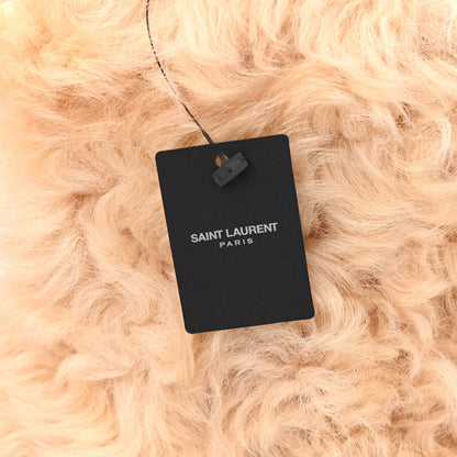 Saint Laurent Shearling Lamb Boots 36 Cream 6 of 9