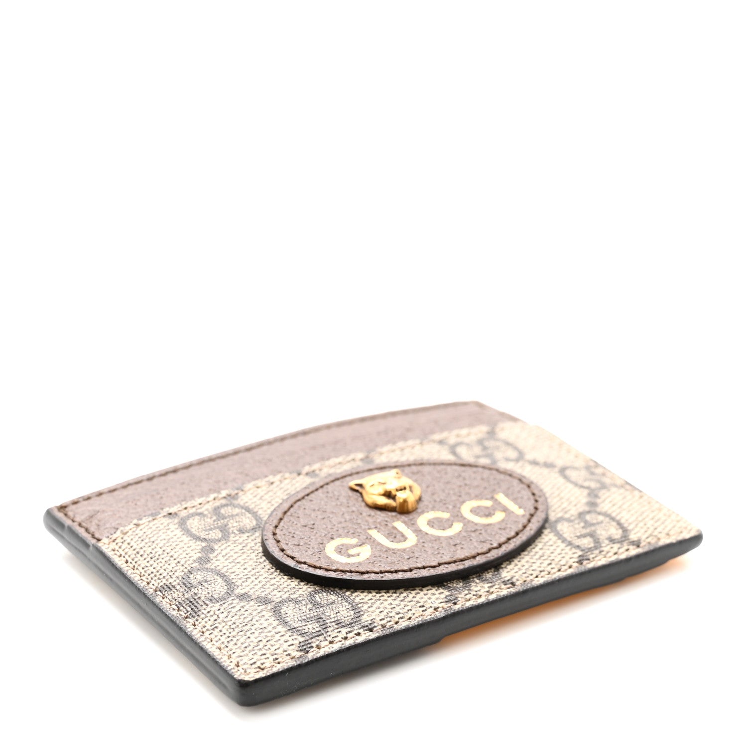 Gucci GG Supreme Monogram Neo Vintage Card Holder Beige Crop New Acero 4 of 6