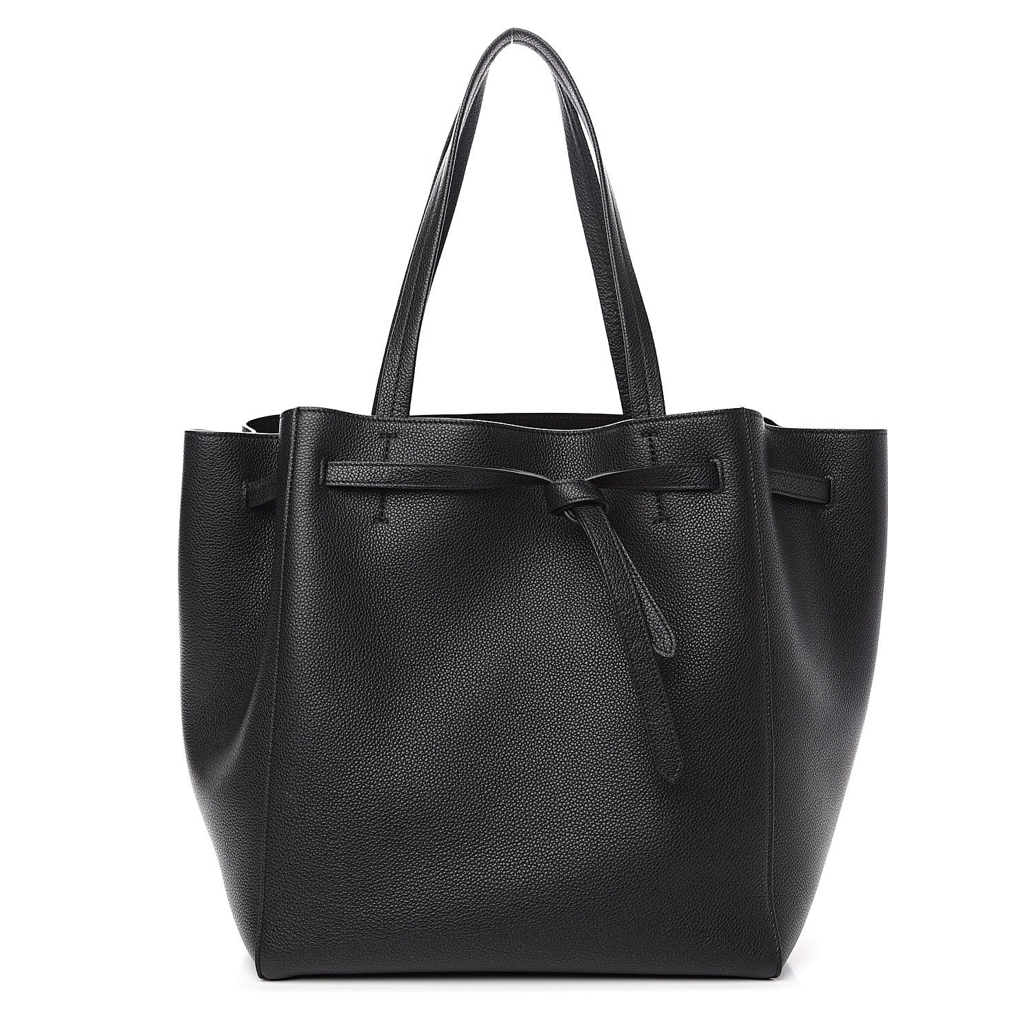 Celine Soft Grained Calfskin Small Belt Cabas Phantom Black 1 of 10
