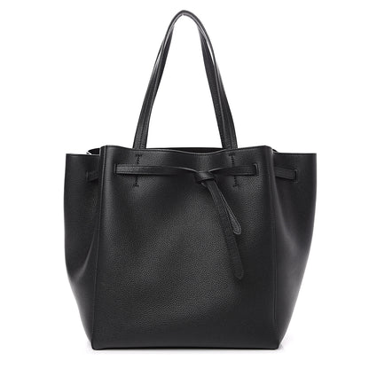 Celine Soft Grained Calfskin Small Belt Cabas Phantom Black 1 of 10