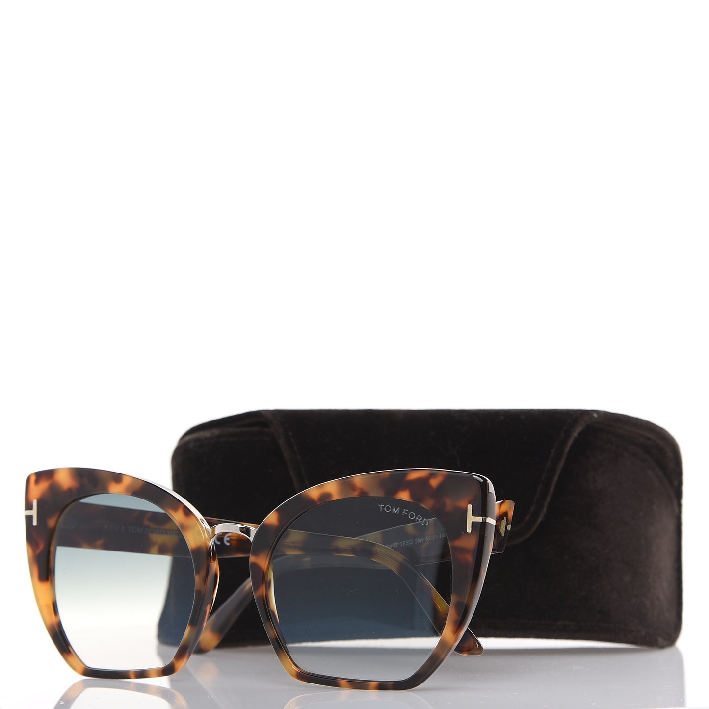 Samantha Cat Eye Sunglasses TF553 Havana