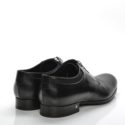 Louis Vuitton Mens Lambskin Derby Lace Up Shoes 8.5 Black 4 of 8