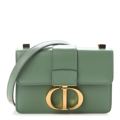 Christian Dior Smooth Calfskin Micro 30 Montaigne Flap Bag Mint Green 1 of 8