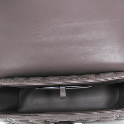 Louis Vuitton Lambskin Flower Quilted Twist Shoulder Bag GM Gris 6 of 7