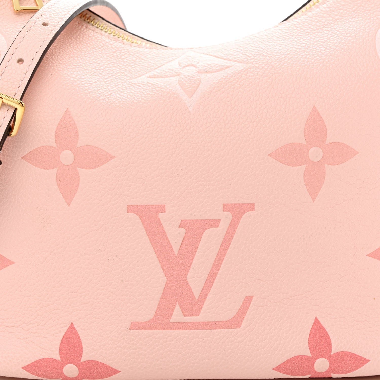 Louis Vuitton Empreinte Monogram Giant By The Pool Marshmallow Hobo PM Bouton De Rose 8 of 10