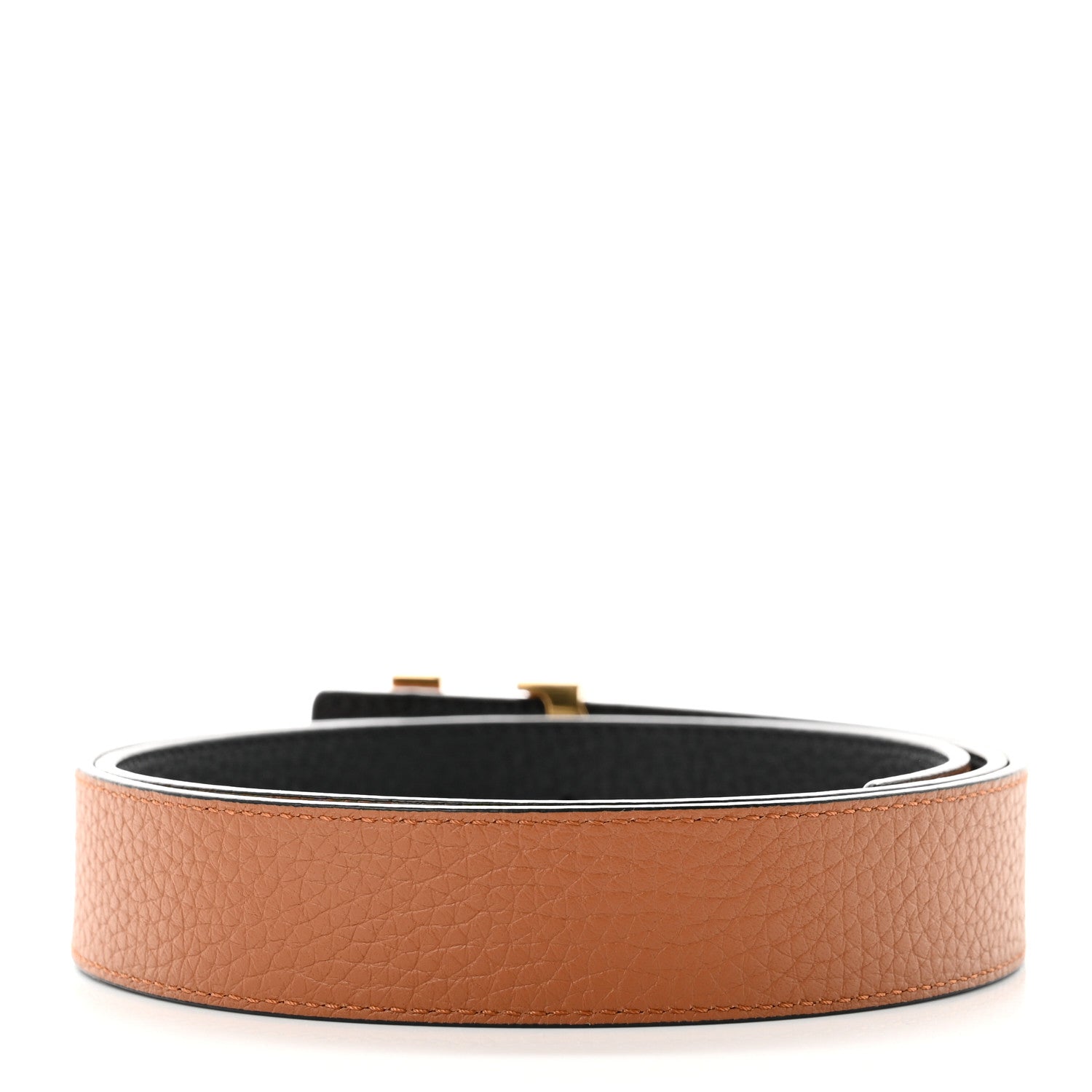 Louis Vuitton Taurillon Calfskin 30mm LV Initiales Reversible Belt 90 36 Black 2 of 5