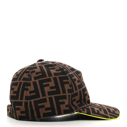 Fendi Canvas FF Monster Eyes Childrens Baseball Hat Tobacco Yellow 5 of 8
