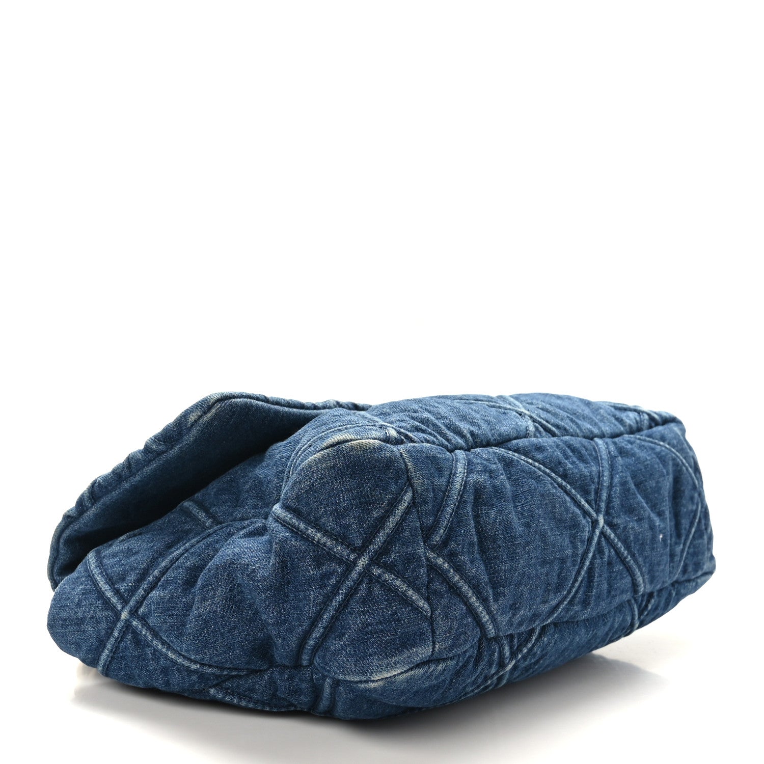 Chanel Denim Quilted Large Chanel 19 Flap Blue 4 of 10