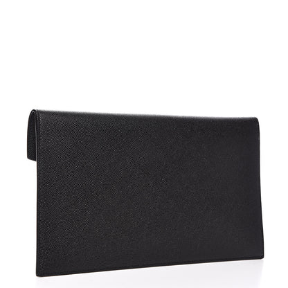 Saint Laurent Grain De Poudre Uptown Pouch Black 3 of 6