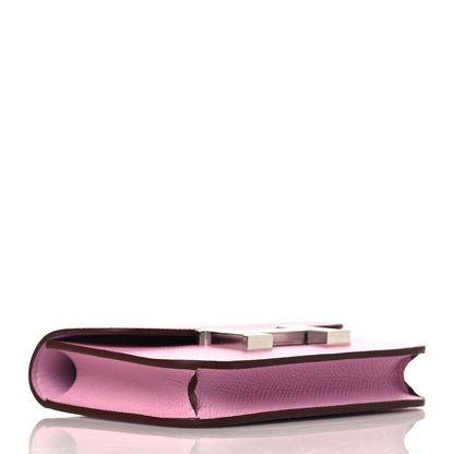 Hermes Epsom Constance Slim Wallet Mauve Sylvestre 5 of 10