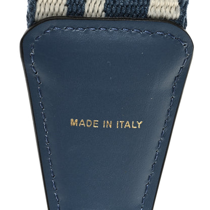 Fendi Jacquard Ribbon Vitello King FF Bi-Color Intreccio Adjustable Strap You Avio Latte 5 of 5